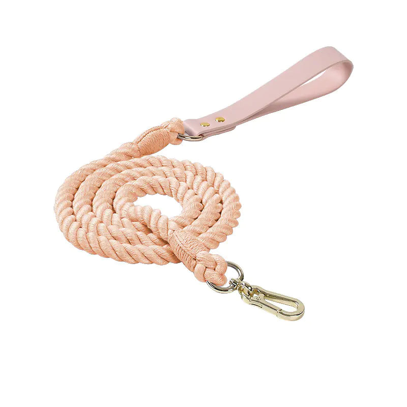 Adjustable Rainbow Traction Rope Collar for Dogs