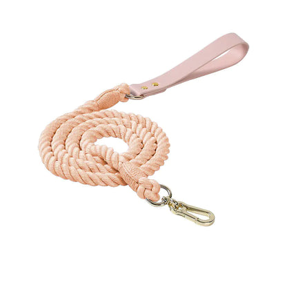 Adjustable Rainbow Traction Rope Collar for Dogs