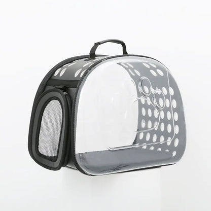 Foldable PVC Pet Carrier Bag for Cats and Dogs