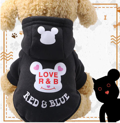 Cartoon Hooded Sweater for Dogs and Cats (Autumn/Winter)