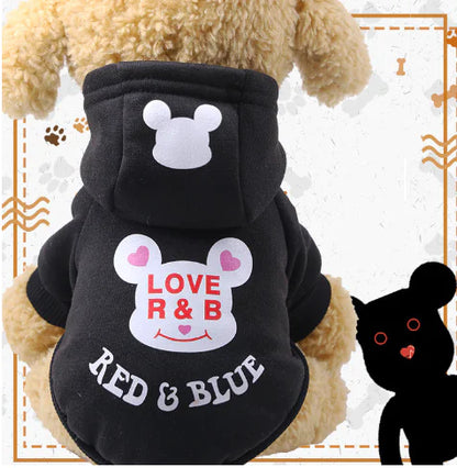 Cartoon Hooded Sweater for Dogs and Cats (Autumn/Winter)