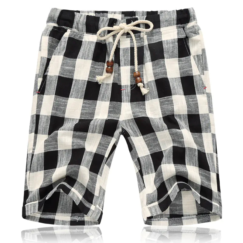 Cotton Casual Straight-Leg Beach Shorts