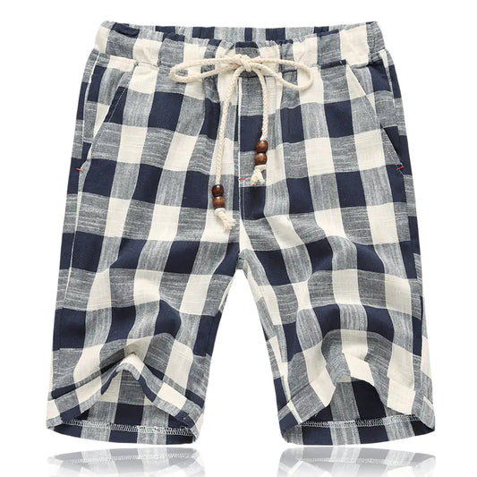 Cotton Casual Straight-Leg Beach Shorts
