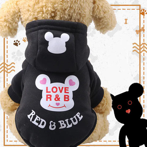 Cartoon Hooded Sweater for Dogs and Cats (Autumn/Winter)