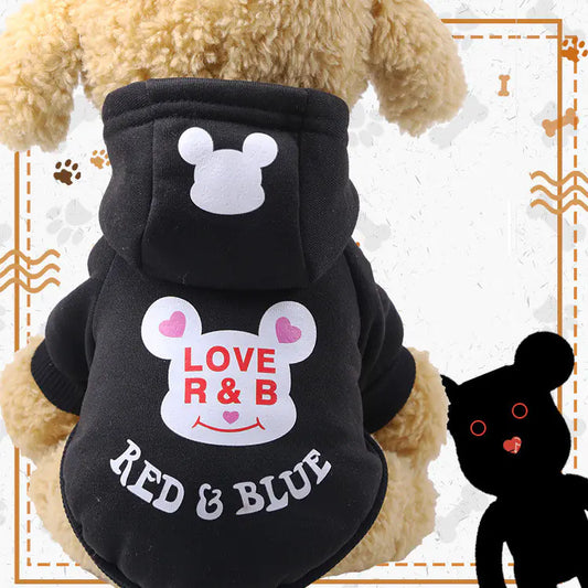 Cartoon Hooded Sweater for Dogs and Cats (Autumn/Winter)
