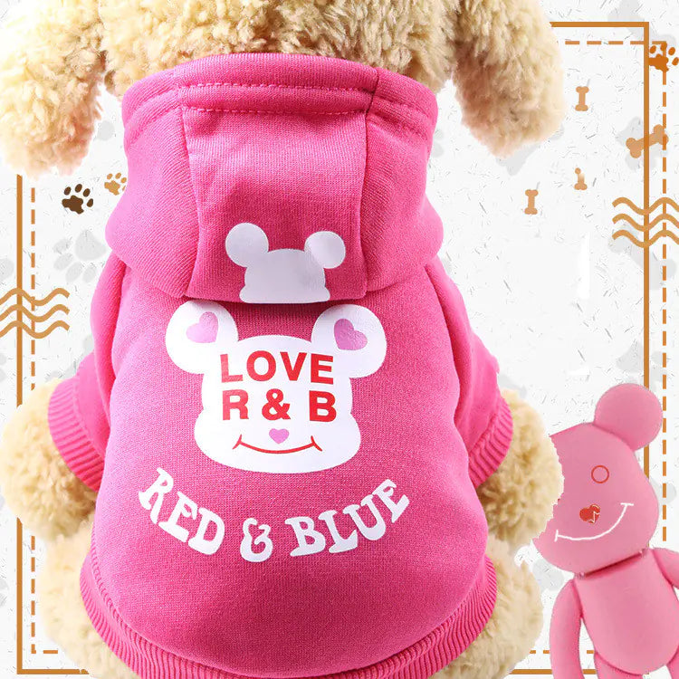 Cartoon Hooded Sweater for Dogs and Cats (Autumn/Winter)