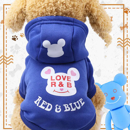 Cartoon Hooded Sweater for Dogs and Cats (Autumn/Winter)