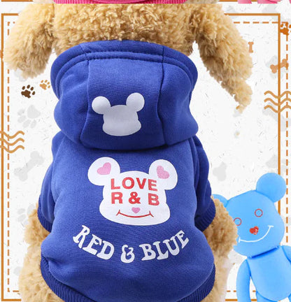 Cartoon Hooded Sweater for Dogs and Cats (Autumn/Winter)