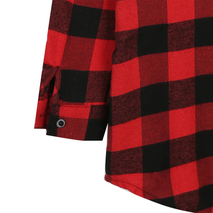Cotton Women's Check Printed Shirt with Single Breasted Design